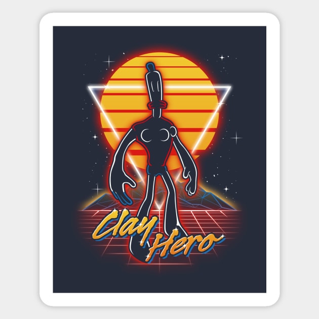 Retro Clay Hero Sticker by Olipop